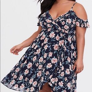 Torrid Navy floral dress